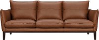 Modern Brown Leather Sofa - Rangers
