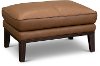 Modern Brown Leather Ottoman - Rangers