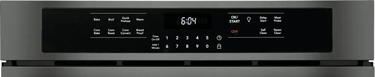 FGEW3066UD Frigidaire Gallery 30 Inch Single Wall Oven - 5.1 cu. ft. Black Stainless Steel-4