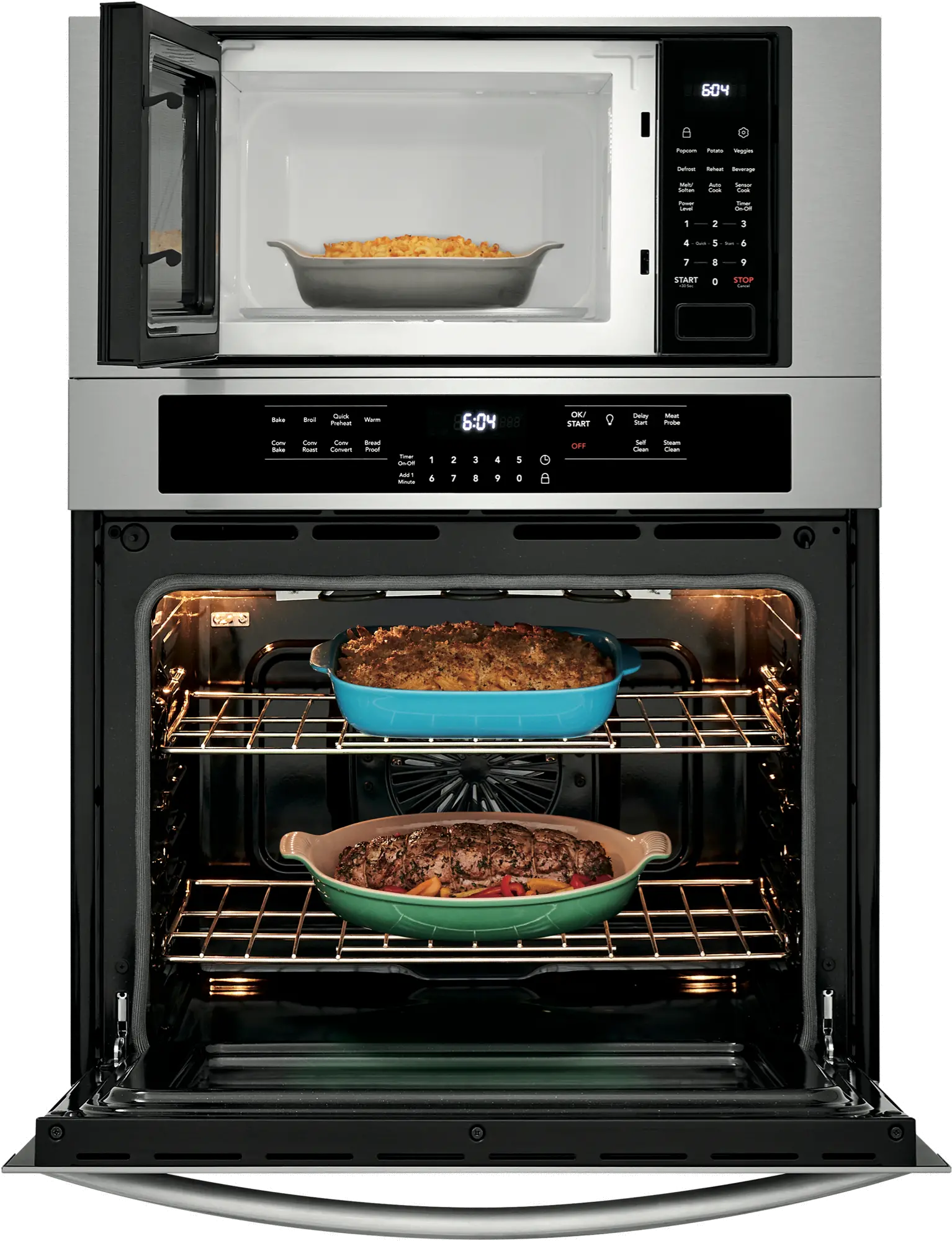 FGMC3066UF Frigidaire Gallery 30 Inch Combination Wall Oven with Microwave - Stainless Steel-2