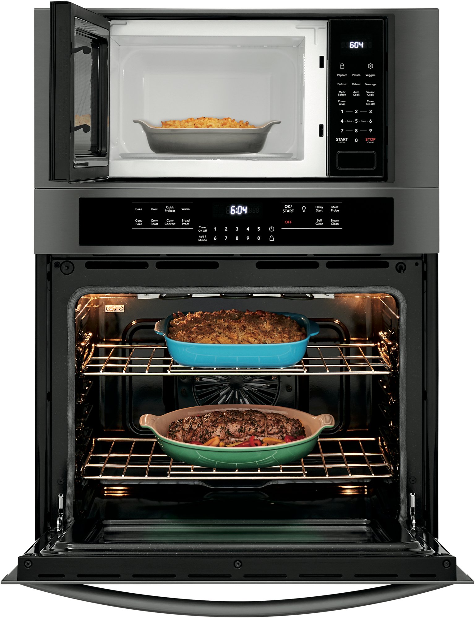 FGMC3066UD Frigidaire Gallery 30 Inch Combination Wall Oven with Microwave - Black Stainless Steel-2