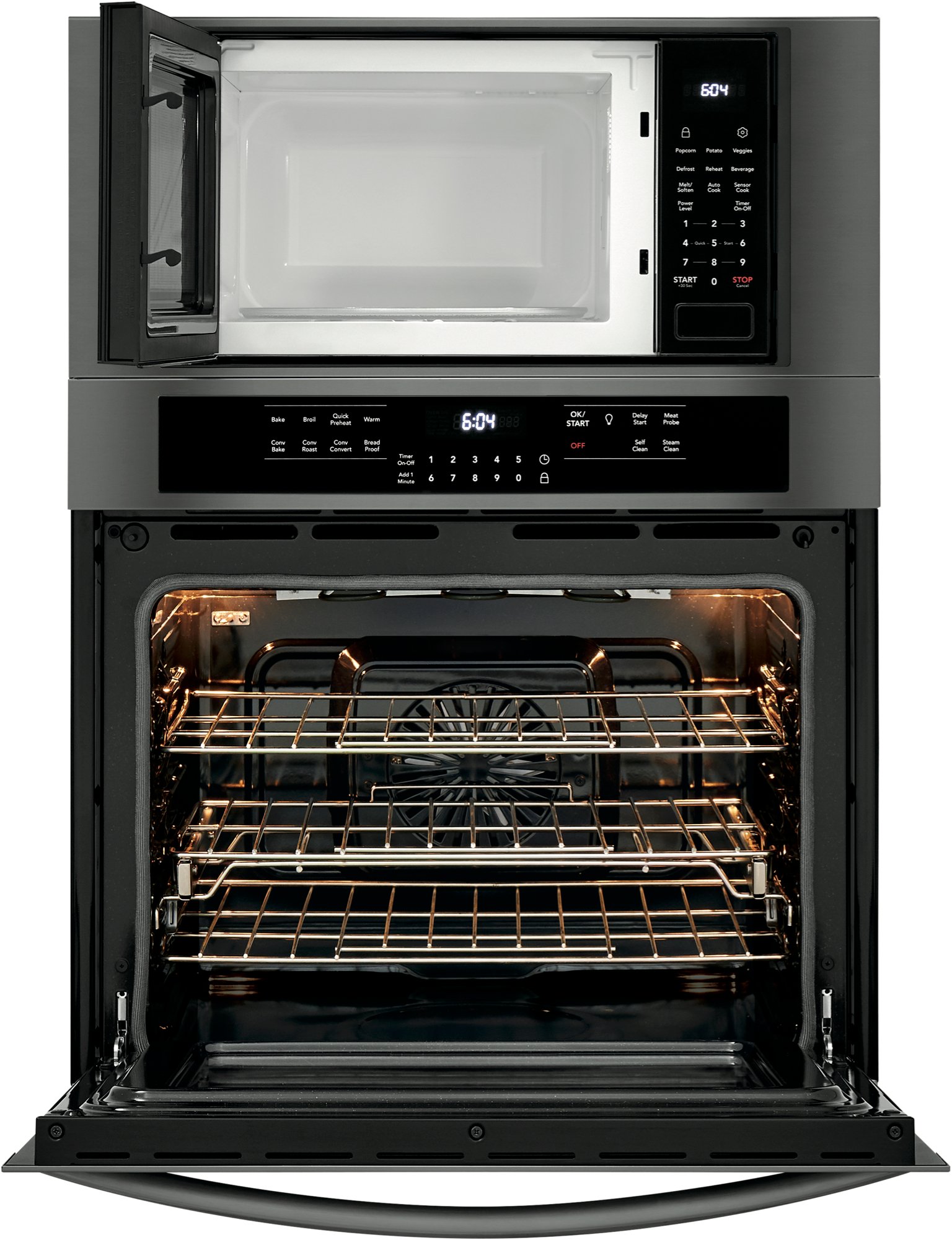 FGMC3066UD Frigidaire Gallery 30 Inch Combination Wall Oven with Microwave - Black Stainless Steel-3
