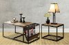 Clearance Simple Natural Brown Coffee Table and End Table Bundle - Elm