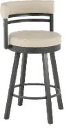 Ronny Oyster White Swivel Counter Height Stool