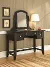 Satin Black Vanity Table - Bedford