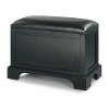 Satin Black Storage Bench - Bedford-3