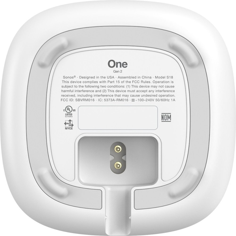 ONEG2US1,WH Sonos One (Gen 2) - White-5