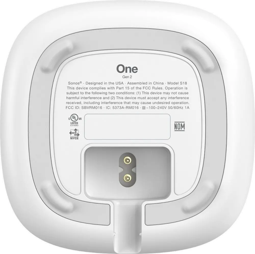 ONEG2US1,WH Sonos One (Gen 2) - White-5