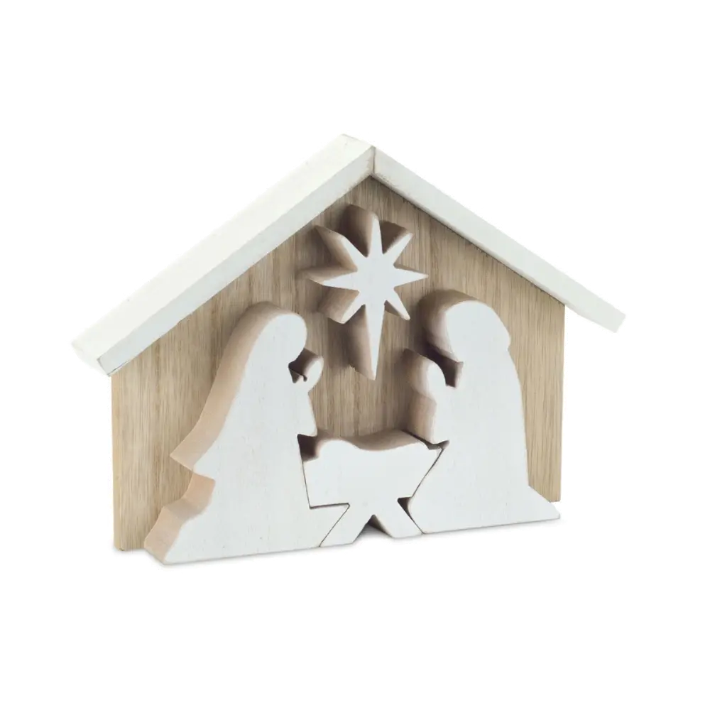 6 Inch MDF Holy Family Cutout-1