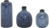 4 Inch Blue Clay Vase