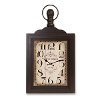 29 Inch Wood and Glass Wall Mount Clock