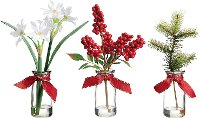 Assorted 12 Inch Winter Arrangement in a Vase