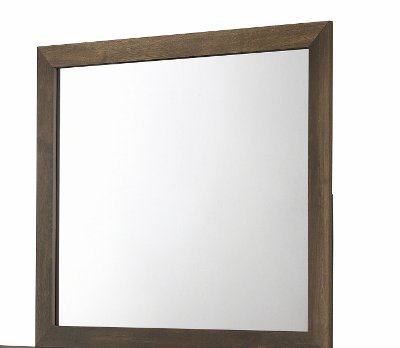 Contemporary Brown Mirror - Krandall