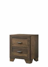 Contemporary Brown Nightstand - Krandall