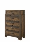 Clearance Contemporary Brown Chest of Drawers - Krandall