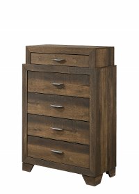 Contemporary Brown Chest of Drawers - Krandall