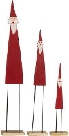 36 Inch Red Metal and Wood Santa