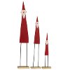 29 Inch Red Metal and Wood Santa