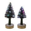 10 Inch Green and Multi Color Plywood Tree with LED Lights
