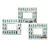 Assorted Galvanized Metal and Green Tree Picture Frame
