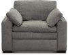 Contemporary Charcoal Gray Power Recliner - Infinity
