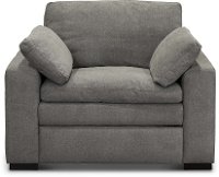 Contemporary Charcoal Gray Power Recliner - Infinity