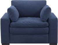 Contemporary Navy Blue Power Recliner - Infinity