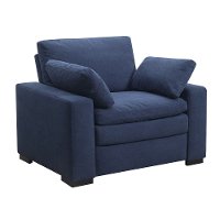 Contemporary Navy Blue Power Recliner - Infinity-3