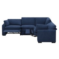 Navy Blue 4 Piece Power Reclining Sectional Sofa - Infinity-3