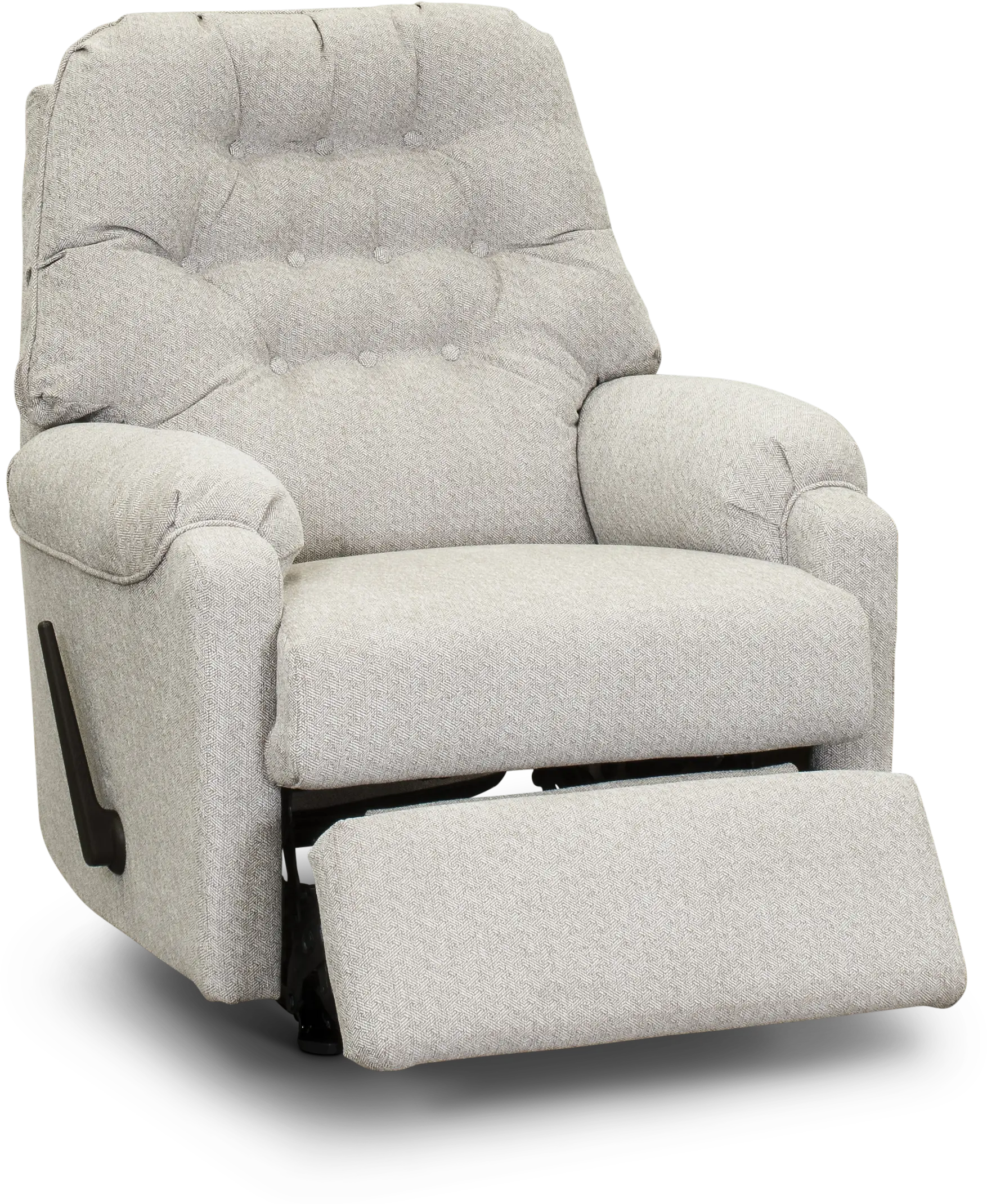 Silver Gray Manual Rocker Recliner - Sondra-2