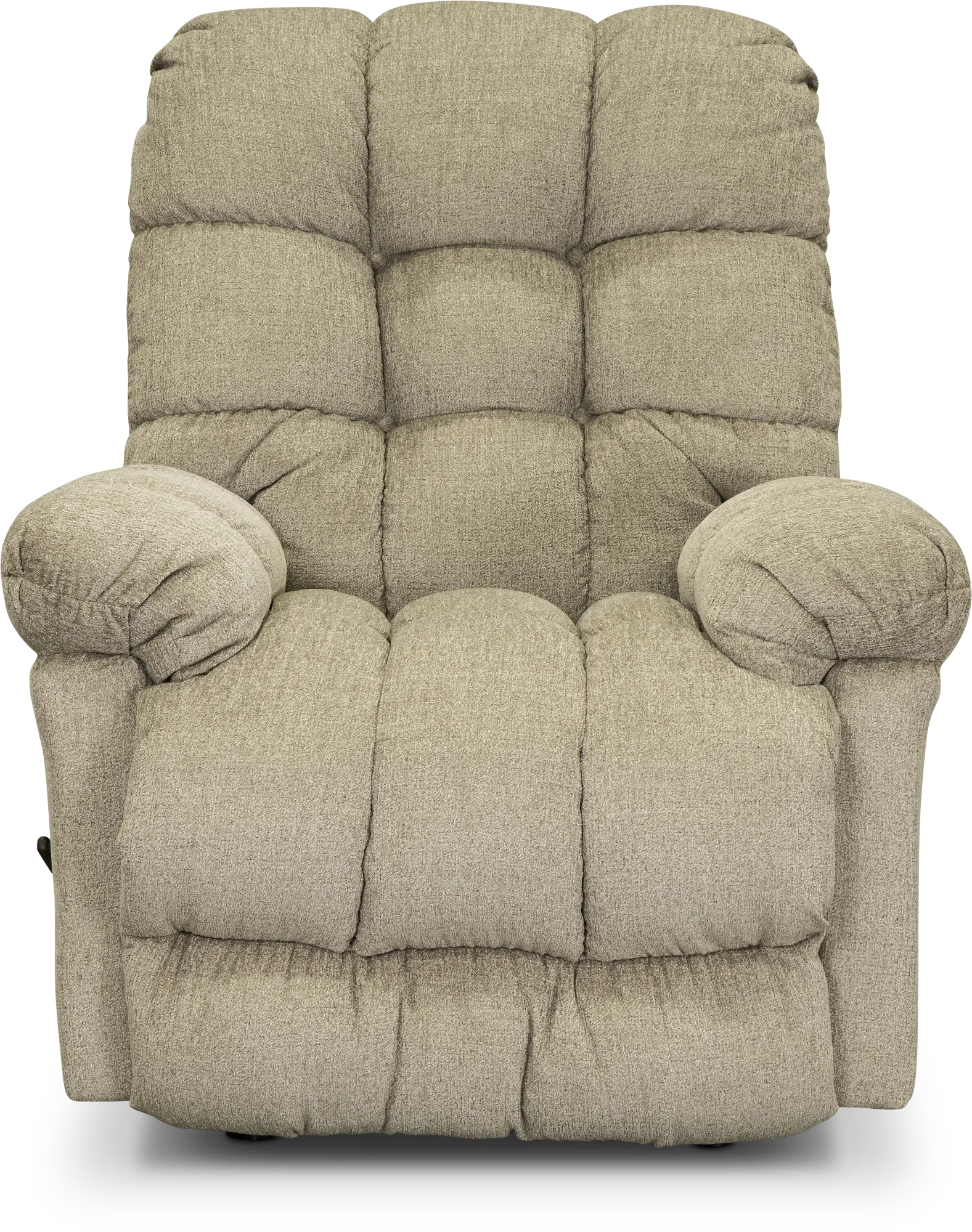 Oat Beige Manual Rocker Recliner - Brosmer-1