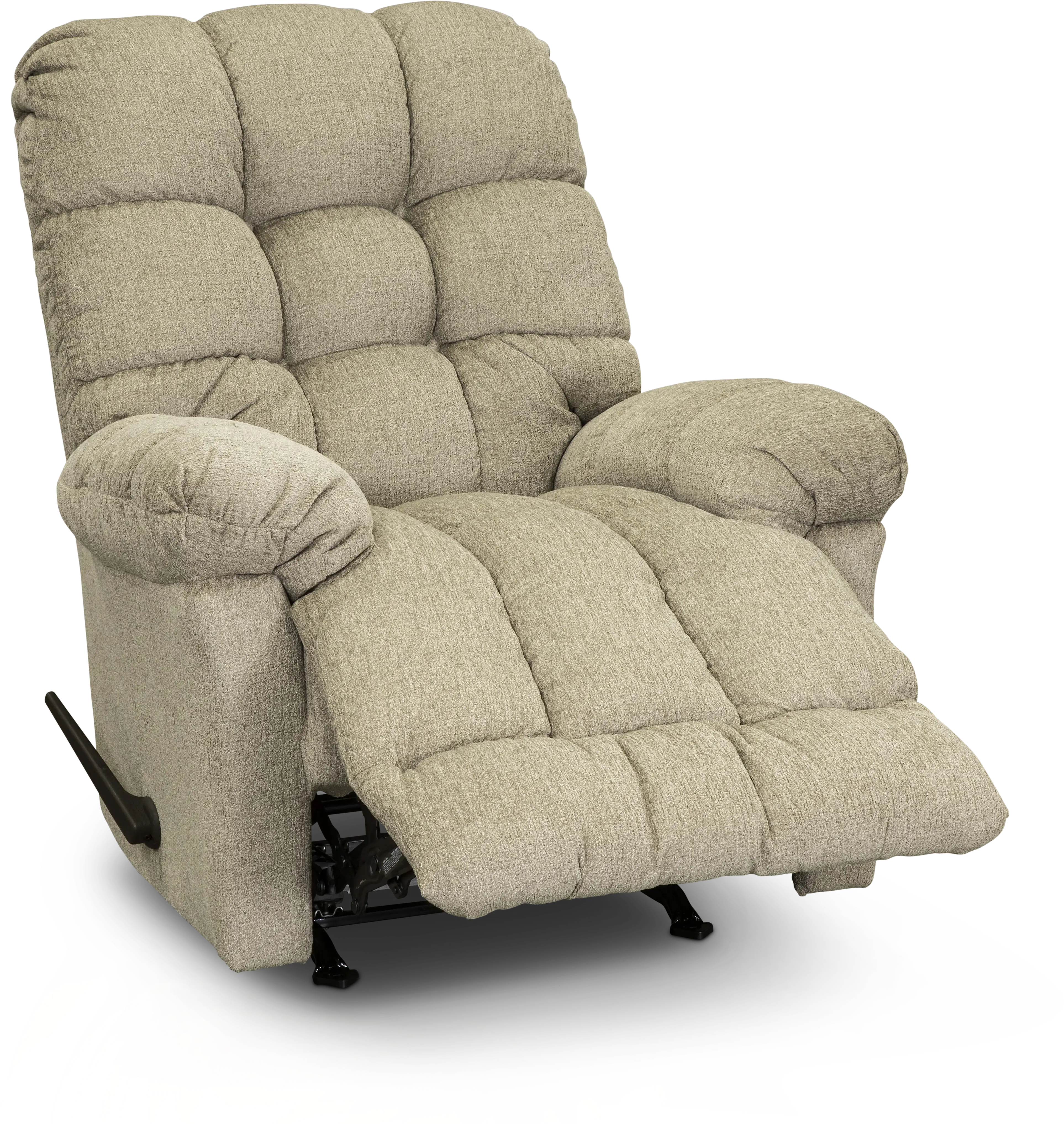 Oat Beige Manual Rocker Recliner - Brosmer-2