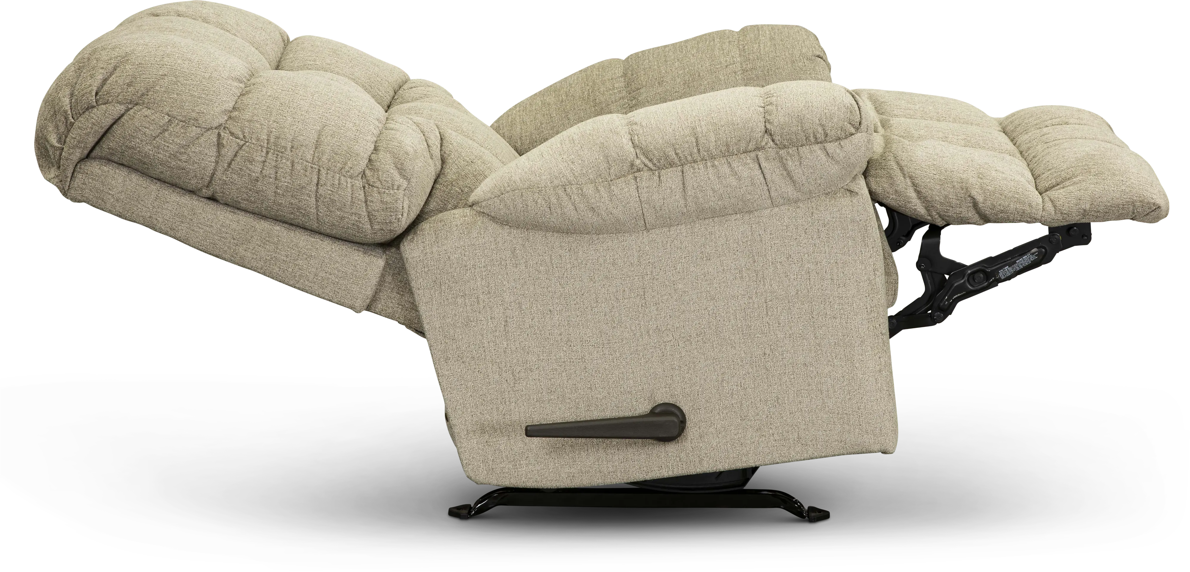 Oat Beige Manual Rocker Recliner - Brosmer-3
