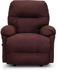 Burgundy Rocker Recliner - Rodney