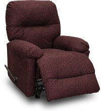 Burgundy Rocker Recliner - Rodney-2