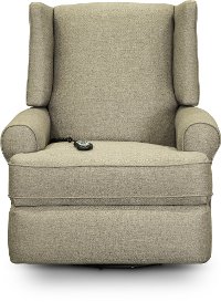 Storm Beige Power Swivel Glider Recliner - Logan