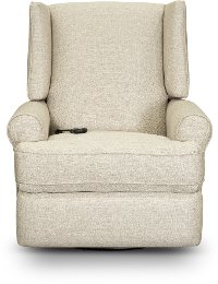 Linen Power Swivel Glider Recliner - Logan