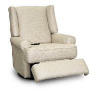 Linen Power Swivel Glider Recliner - Logan-2