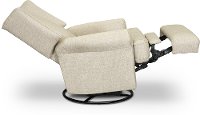 Linen Power Swivel Glider Recliner - Logan-3