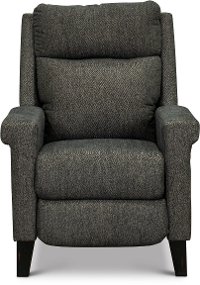 Gray High Leg Power Recliner with 3-Way Tilt Headrest - Prima