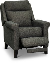 Gray High Leg Power Recliner with 3-Way Tilt Headrest - Prima-2