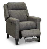 Briar Gray High Leg Power Recliner with 3-Way Tilt Headrest - Prima-2