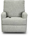 Kersey Dove Gray Power Swivel Glider Recliner