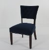 Clearance Ink Blue Velvet Upholstered Dining Room Chair - Parsons
