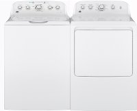 KIT GE 14 Cycle Top Load Washer and Electric Dryer Pair - White