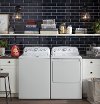 KIT GE 14 Cycle Top Load Washer and Gas Dryer Pair - White-2