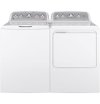KIT GE Top Load Washer and Electric Dryer with Rear Controls - White