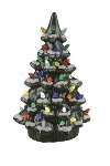 Multi Color Light Up Nostalgic Ceramic Christmas Tree