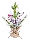 12 Inch Frosted Tree with Berries