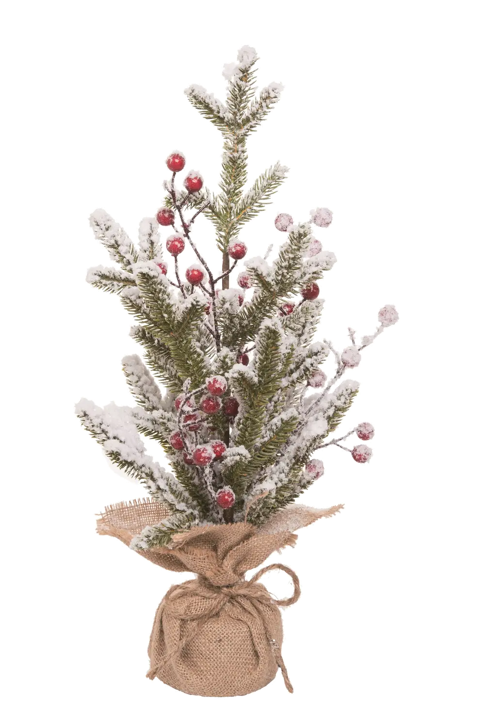 18 Inch Frosted Tree with Berries-1